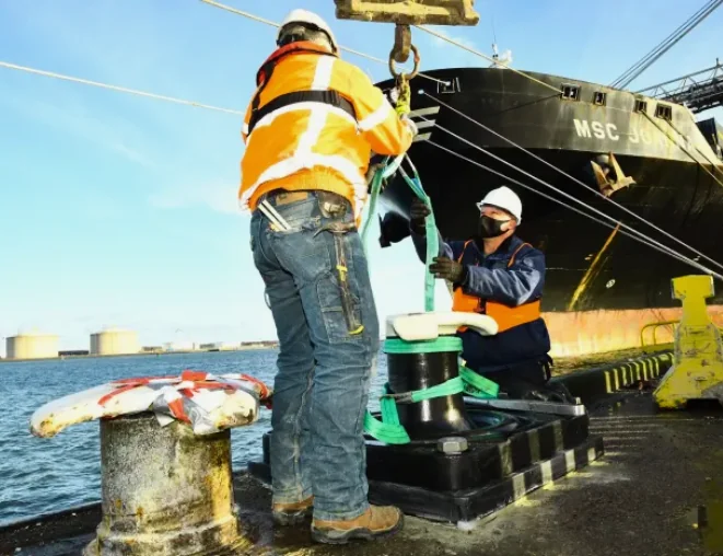 smart bollards at Port of Rotterdam